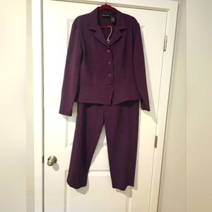 Melissa Harper 2 piece purple suit,  size 14
